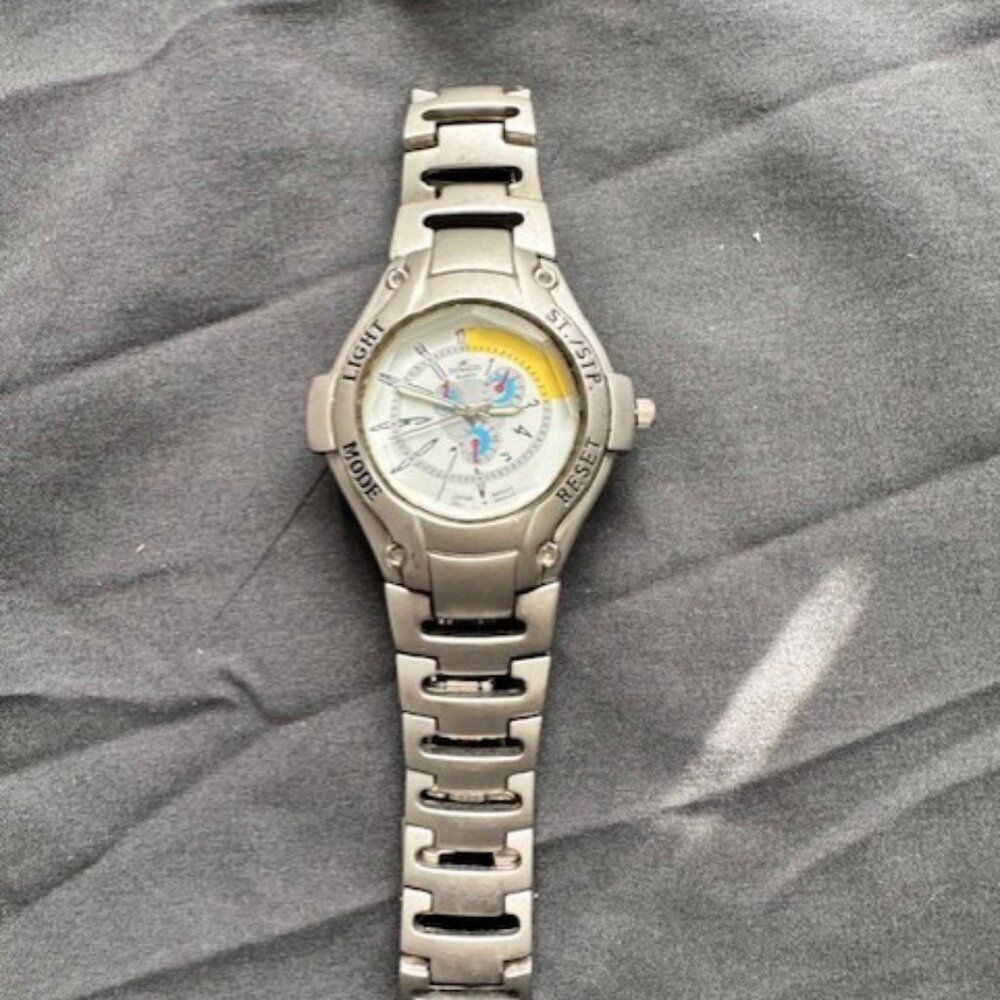 Denacci Men's Watch YT0996 White Dial Silver Bracelet Band Japan Mvt SS
